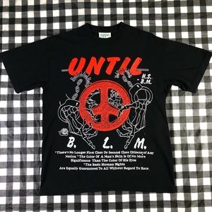 Online Ceramics Good Over Evil Black Lives Matter BLM Haunted Wagon T Shirt M